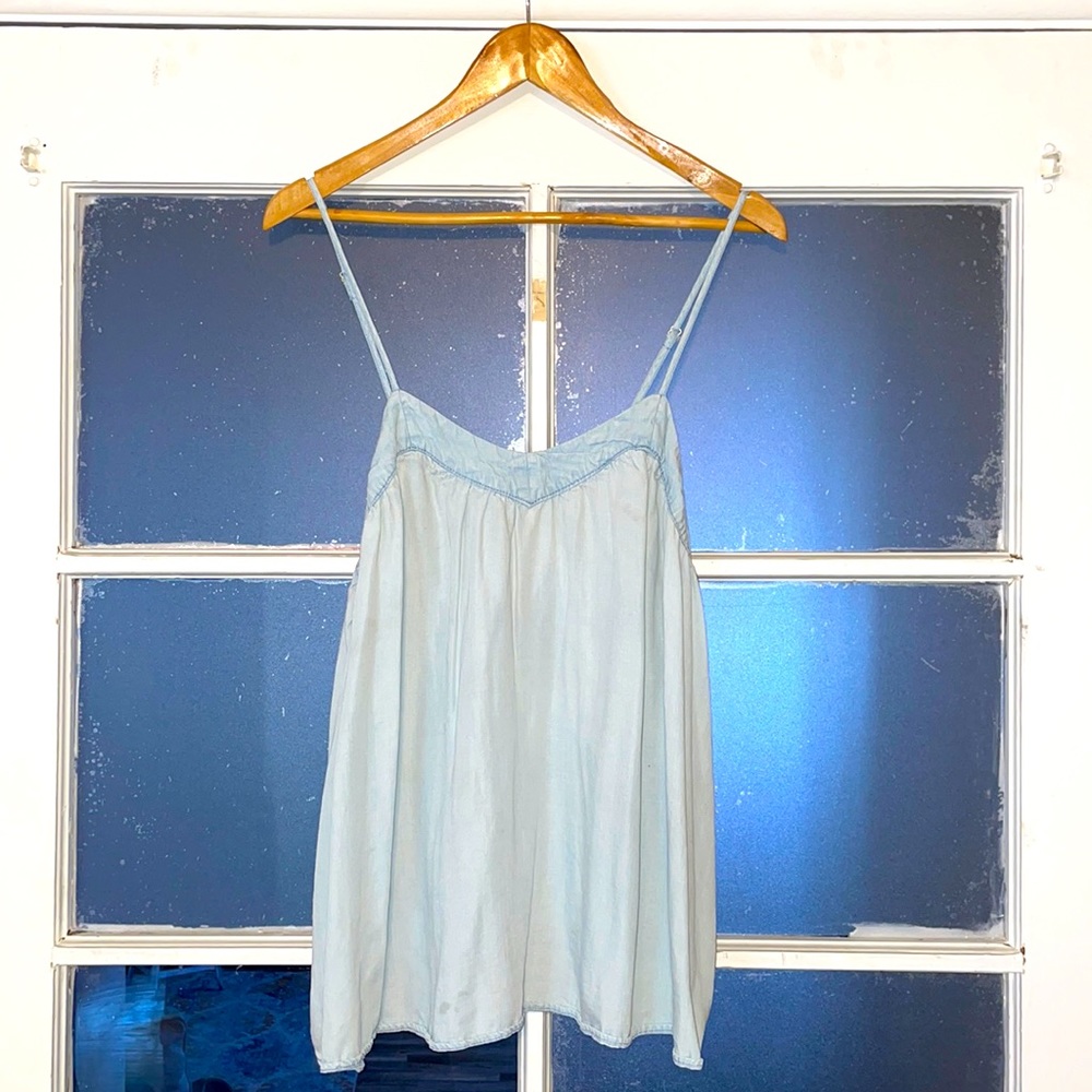 Fourteenth Place Denim Top
